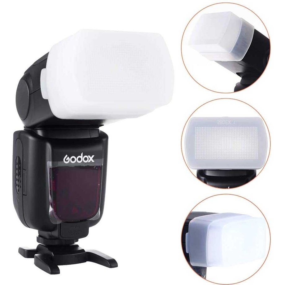 FLASH DIFFUSER FOR GODOX TT685/V860II/580EXII/580EX/560IV ซอฟบ๊อก