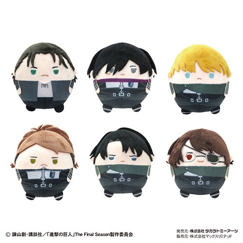 (🔴พร้อมส่ง) Attack On Titan fuwa mascot BOX SET ตัวแถมรีไวล์ ของแท้ 💯