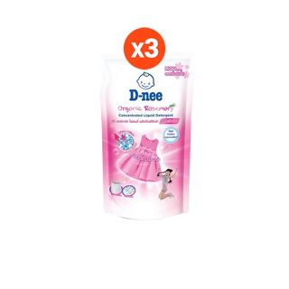 D-nee น้ำยาซักผ้า สูตรเข้มข้น Clean & Fresh ชนิดเติม ขนาด 600 มล. (แพ็ค 3)