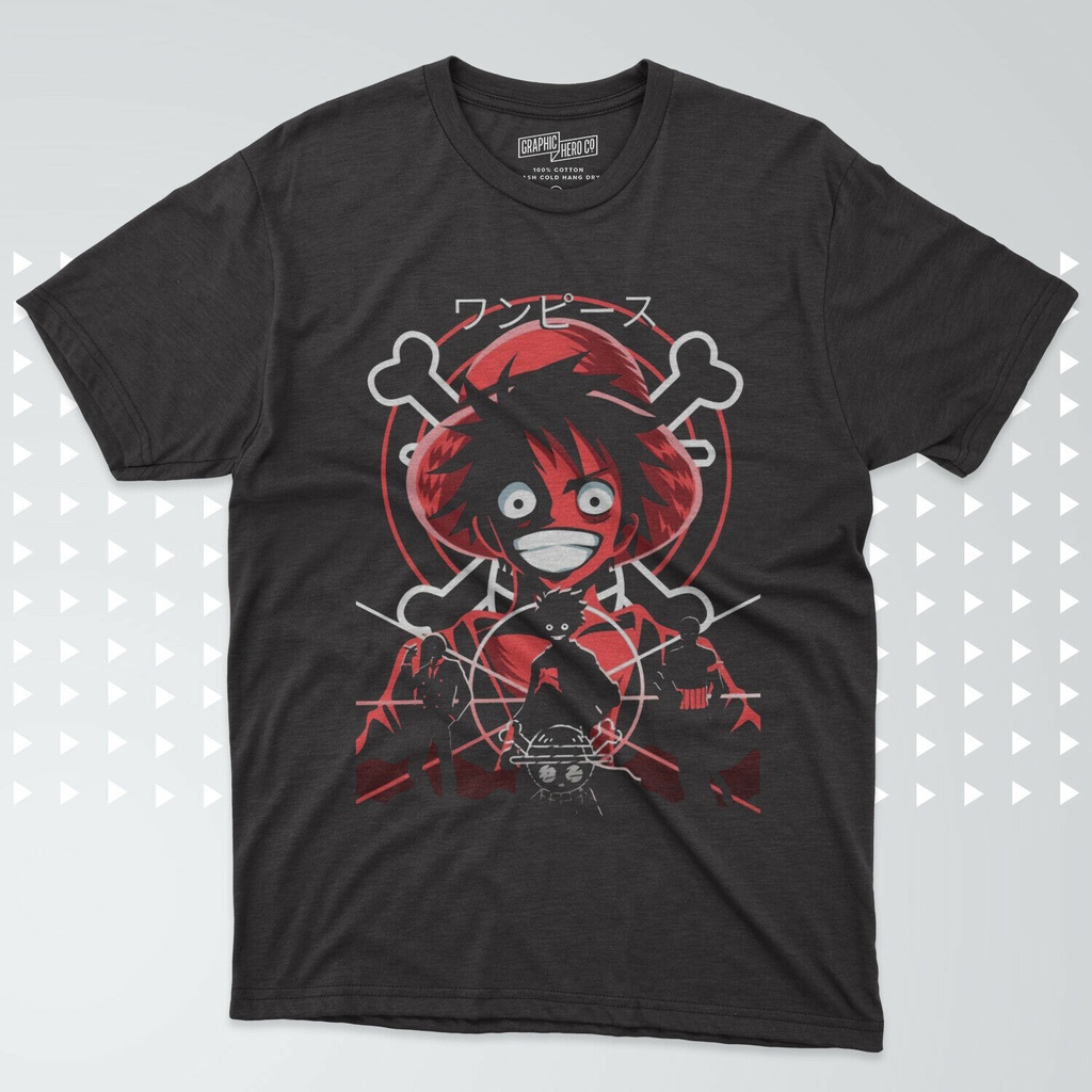Luffy One Piece Japan Anime Dtg Graphic Cotton Tshirt