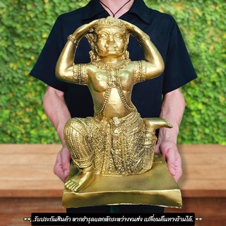 อาฬวกยักษ์ วัดพระพุทธชินราช สีทองโบราณ สูง40ซม.องค์ใหญ่มาก เป็นองค์ที่อยู่ตรงฐานซุ้มองค์พระพุทธชินราช ผ่านพิธีปลุกเสกแล้