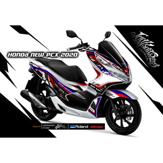 สติ๊กเกอร์แต่งลาย รถ Honda Pcx 150 2020 ลาย HP4