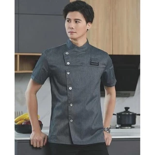 เสื้อแจ็กเก็ต เครื่องแบบเชฟ และผ้ากันเปื้อน สําหรับร้านอาหาร โรงแรม คาเฟ่ พนักงานเสิร์ฟ