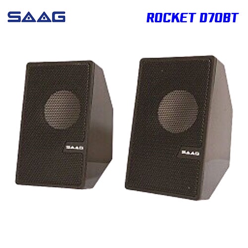 SAAG ลำโพงคอม speaker BLUETOOTH+AUX บูทูท rocket รุ่น D70BT
