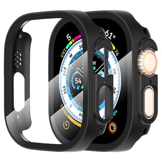 เคสสมาร์ทวอทช์ สําหรับ IwatchSeries Ultra 49 มม. Apple watch เคส PC แบบแข็ง พร้อมกระจกนิรภัยกันรอยหน้าจอ