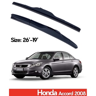 ที่ปัดน้ำฝน ใบปัดน้ำฝน ซิลิโคน ตรงรุ่น Honda Accord 2008-2011 G8 ไซส์ 26-19 ยี่ห้อ CLASSIC กล่องขาวแท้