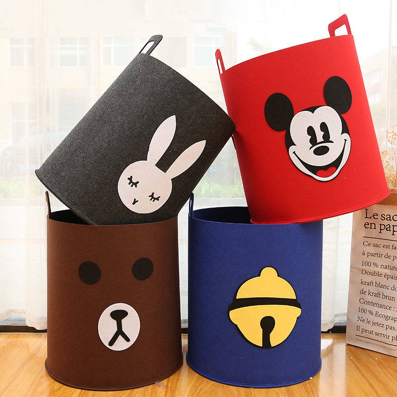 ตะกร้า ตะกร้าช้อปปิ้ง Fabric laundry basket household folding laundry