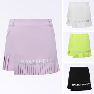 【Korea】Massterbunny golf Uniform Womens Clothing Ladies Summer Outdoor Pleated Skirt Sports Fashion Short Culottes L0DT