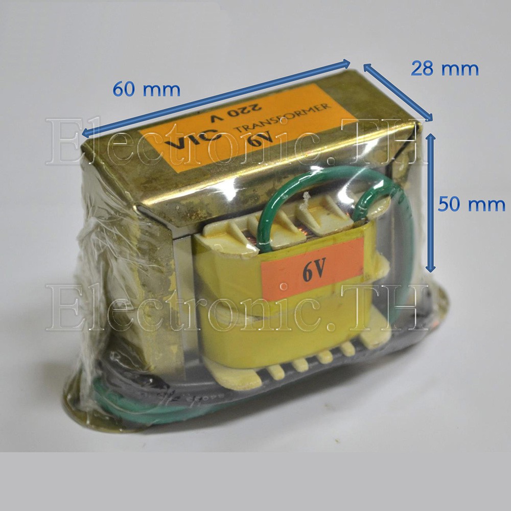 หม้อแปลง Input 220VAC Output 6-24V 15VA