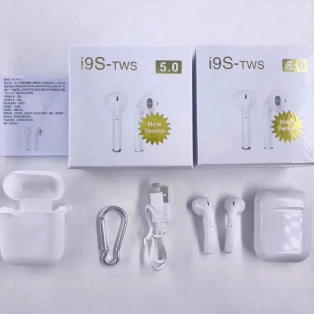 หูฟังบลูทูธ i9S TWS Bluetooth แบบ 2 ข้าง แบบคู่พร้อมกล่องชาร์จ สุดยอดหูฟังยุคใหม่ ดีไซน์ล้ำเทคโนโลยี