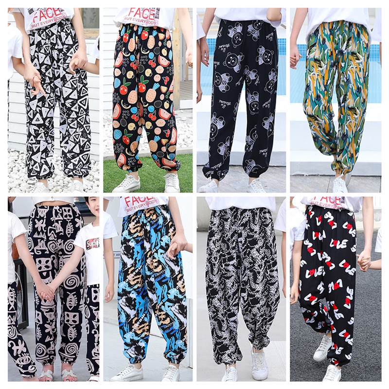 LF กางเกงฮาเร็มผู้หญิง S-3XL Casual Boho Style Tousers สําหรับฤดูใบไม้ผลิฤดูร้อน
