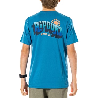 เสื้อยืดแขนสั้นลําลอง ผ้าฝ้าย 100% พิมพ์ลายกราฟฟิค Rip Curl แฟชั่นสําหรับผู้ชาย