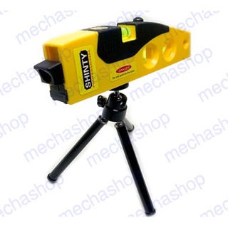 เครื่องตั้งระดับน้ำเลเซอร์ ตั้งระนาบแนวตั้ง และแนวนอน Multipurpose laser level meter with universal bubble