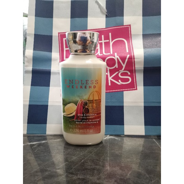SALE Bath and body works endless weekend lotion