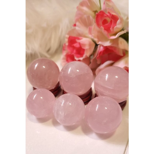 Asterism Rose Quartz Sphere / Star Rose Quartz Sphere