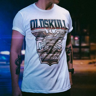 เสื้อยืดคอกลม แขนสั้น OLDSKULL EXPRESS No.125