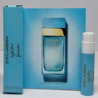 Vial 🌈 DOLCE &amp; GABBANA 💢 Light Blue Forever EDP 0.8ml ป้ายไทย น้ำหอมขนาดพกพา ไวออลแท้💯