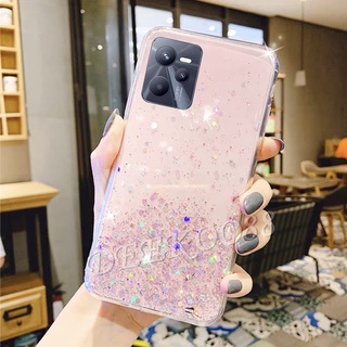 เคสโทรศัพท์มือถือ ซิลิโคนเจลใส นิ่ม บาง ลายดาวอวกาศ กลิตเตอร์ สําหรับ Realme C35 9 Pro+ Plus 9Pro 9i RealmeC35 Realme9 9Pro+