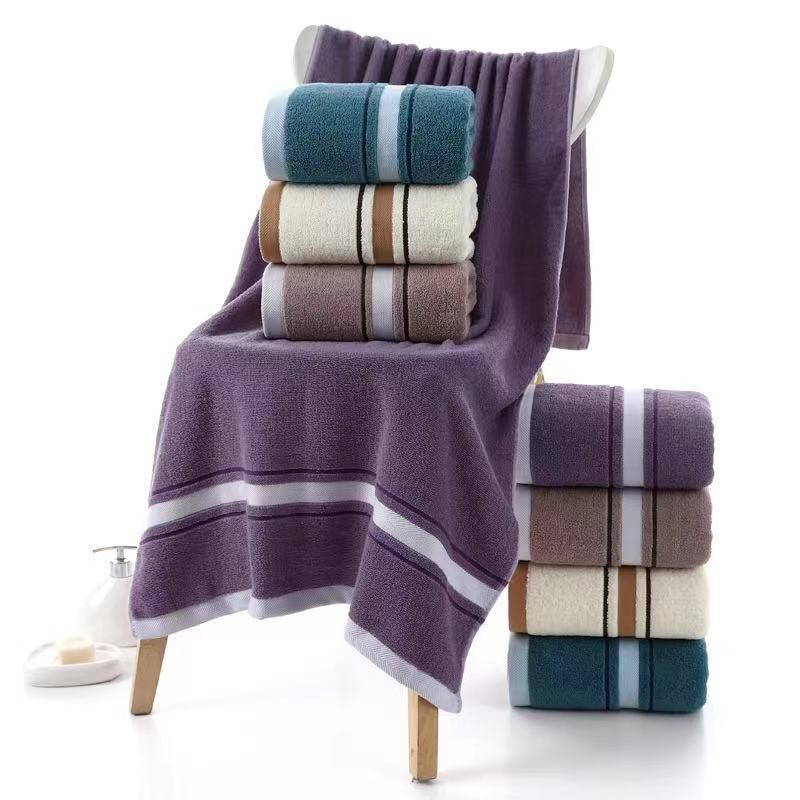 ผ้าขนหนู เกรดโรงแรม Cotton 100% หนานุ่มฟู ซับน้ำดีเยี่ยม ขนาด 70x140 cm.ราคาส่ง - รูปที่ 3