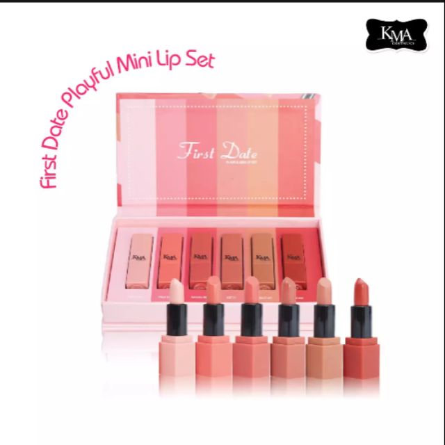 ของแท้💯💯💋KMA Playful mini Lip​ ลิปสติกเซท prom night