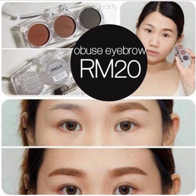 เขียนคิ้วเนื้อฝุ่น3 ช่อง obuse