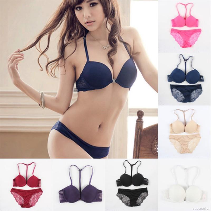 SUPERSELLER ชุดชั้นใน แบบดันทรง เปิดด้านหน้า Underwire