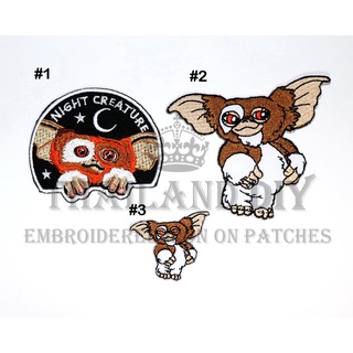 ตัวรีดติดเสื้อ งานปัก ลาย เอเลี่ยน กิสโม่ เกรมลิน Gremlins E.T. Alien UFO Gizmo Movie Patch ตัวรีด WOP DIY อาร์มติดเสื้อ