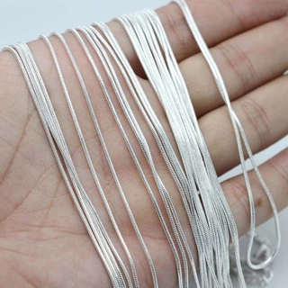 อุปกรณ์ทําเครื่องประดับสร้อยคอโซ่สีขาว 12 ชิ้น / แพ็ค