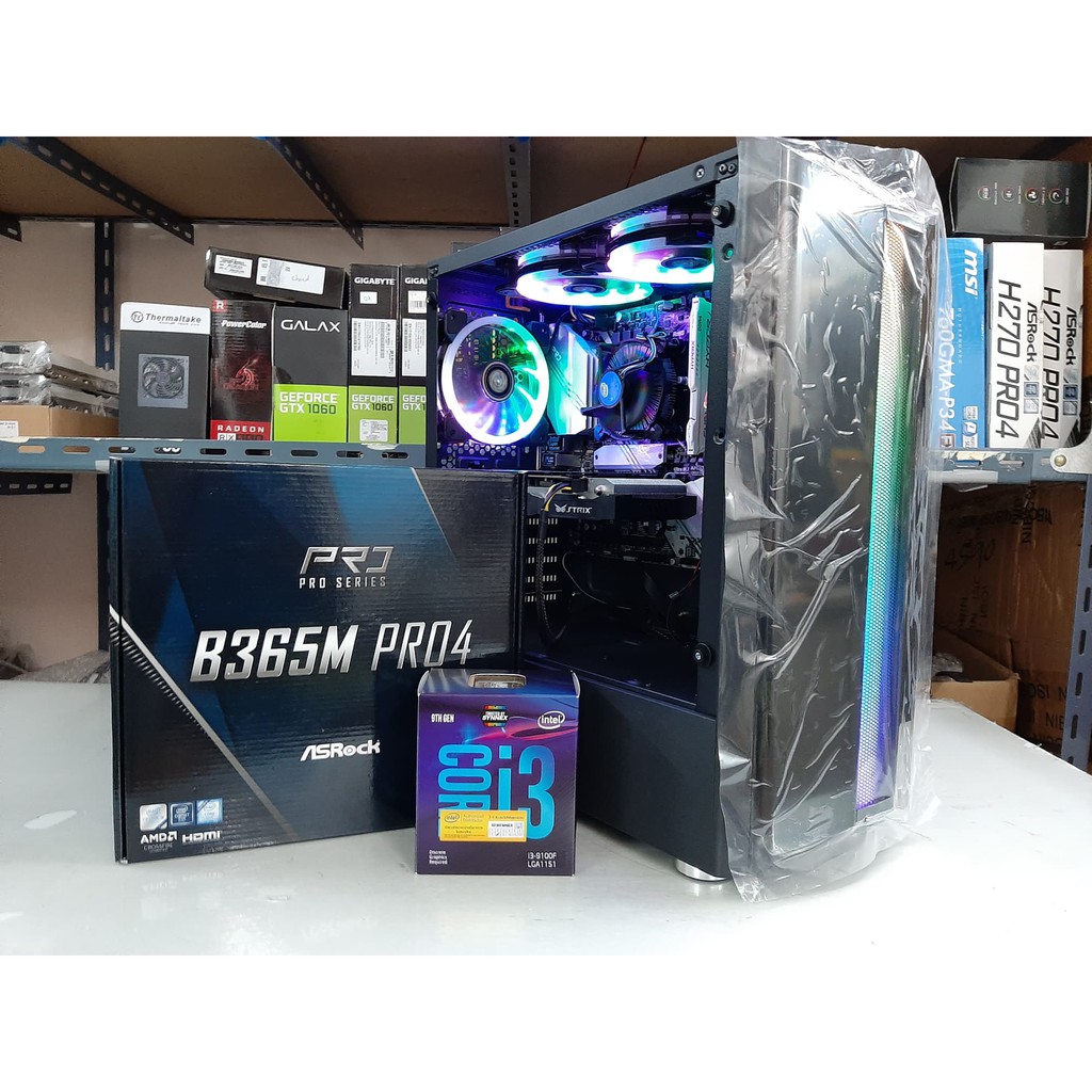คอมชุด i3-9100F / Asus Strix gtx1060 6G / Ram 8GB Bus2666 / SSD 240 pubg,apex,gta v แรงๆ ลื่นๆ บัตรเ