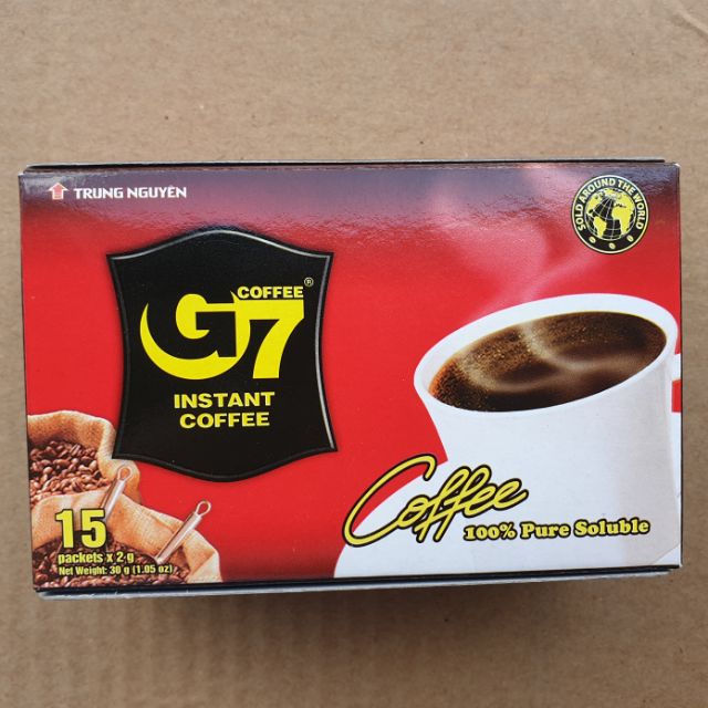 G7 กาแฟดำ กล่อง 15 ซอง