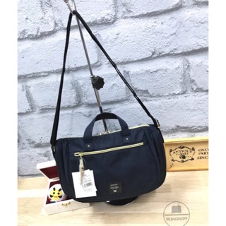 Anello oval mini shoulder bag (outlet) สีกรม