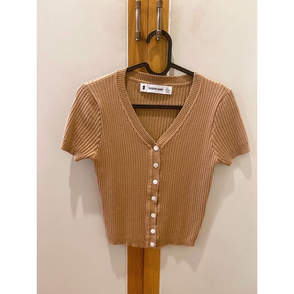 *kept unused* เสื้อครอป the editor market size L