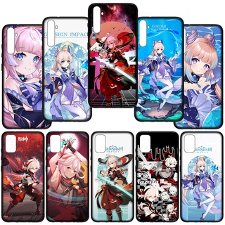 เคสโทรศัพท์ซิลิโคนนุ่ม ลาย Kaedehara Kazuha Genshin Impact Sangonomiya Kokomi สําหรับ Xiaomi Redmi Note 9 Pro 9C 9S 9T 9A 9Pro Note9 Note9S EC118
