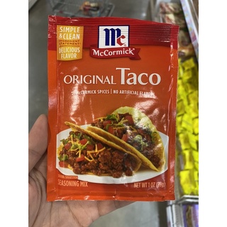 ซอสผง สำหรับทำ ทาโก้ ตรา แม็คคอร์มิค 28g. McCormick Original Taco