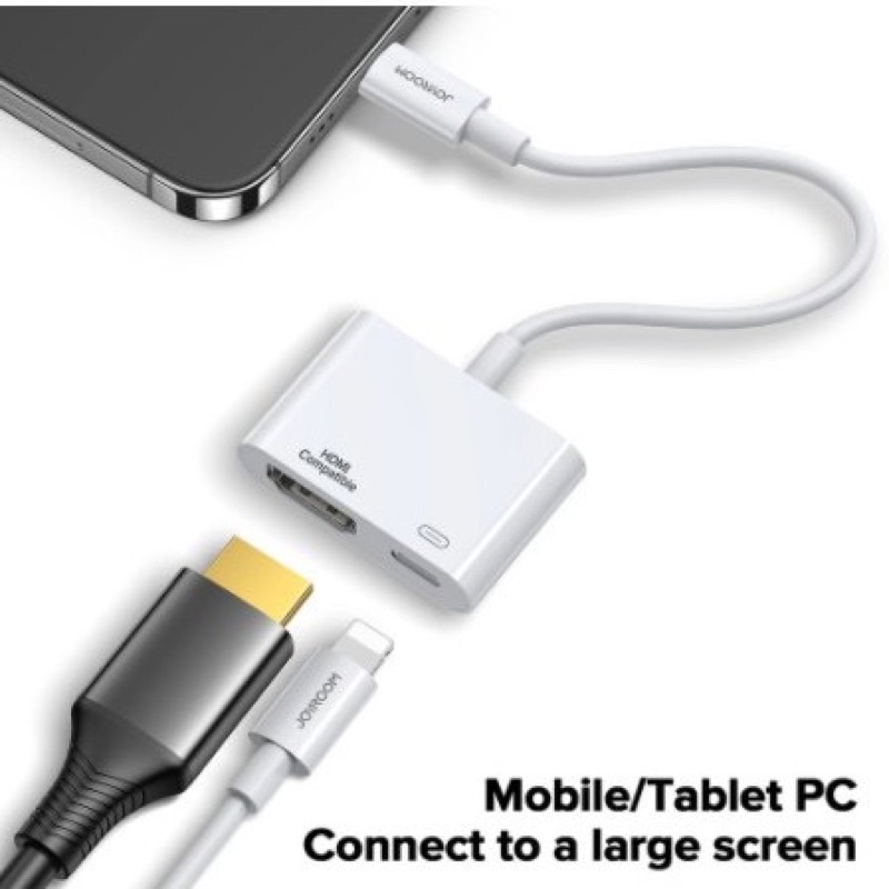 JOYROOM S-H141 Lightning To HDMI-compatible1080P Digital AV Adapte iPhone iPad ไปยังทีวี