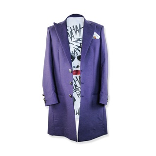 The Joker inspired Overcoat สูทแบทแมน ร้านตัดสูท ใช้ผ้า wool คุณภาพสูง นำเข้าจาก Italy England