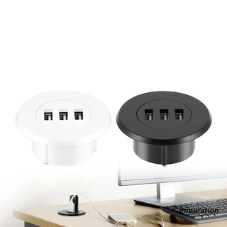 POP 5 ซม. Grommet Hole Desktop Mount 3 พอร์ต USB 2.0 Hub สำหรับแล็ปท็อป