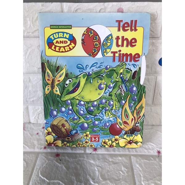 Tell the Time (TURN  AND LEARN board book )3-5Years ปกแข็งมือสอง-bj4