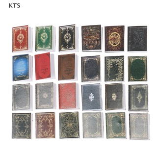 Kts โมเดลหนังสือคลาสสิก ขนาดเล็ก อุปกรณ์เสริม สําหรับตกแต่งบ้านตุ๊กตา 1:12 3 ชิ้น ต่อชุด