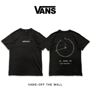 Vans 1966 OFF THE WALL เสื้อยืดแขนสั้นลําลอง ผ้าฝ้าย สไตล์เกาหลี สําหรับผู้ชาย และผู้หญิง