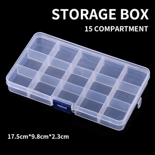 Hengjia 15 ตาราง กล่องตกปลา  transparent fish box