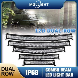 Mgllight 12D Curved 52 50 42 32 22 นิ้วไฟ Led ไฟสปอตไลท์สําหรับติดรถยนต์ Offroad Uaz 12V 24V