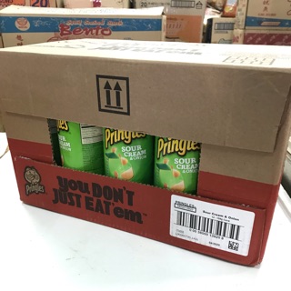 Pringle เขียว รส ซาวครีมหัวหอม 1ลัง/14กระป๋อง ราคาส่ง!!