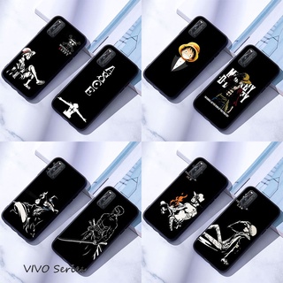 Vivo V15 V17 Pro V19 เคสมือถือแบบซิลิโคน สำหรับ One Piece Black