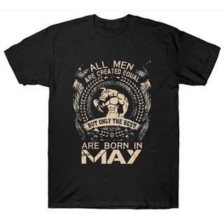 คอตต้อนคอกลมขายดี เสื้อยืดลําลอง แขนสั้น พิมพ์ลาย BIRTHDAY MAY TAURUS ของขวัญวันเกิด ZODIAC DNgome50AMadbi71S-5XL