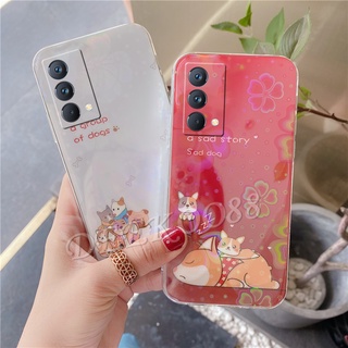 เคสโทรศัพท์มือถือ ซิลิโคน ลายการ์ตูนหมี ดอกซากุระน่ารัก สีสันสดใส สําหรับ realme GT Master Edition 7 8 5G X7 Pro C21Y C21 C11 2021 C25S C25 C17 C15 7i RealmeGT ME Realme8 Pro