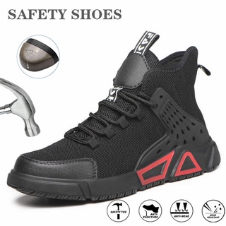 รองเท้าบูทเซฟตี้ รองเท้าผ้าใบ รองเท้าทํางาน เพื่อความปลอดภัย ป้องกันการแตกหัก สําหรับผู้ชาย WPPO