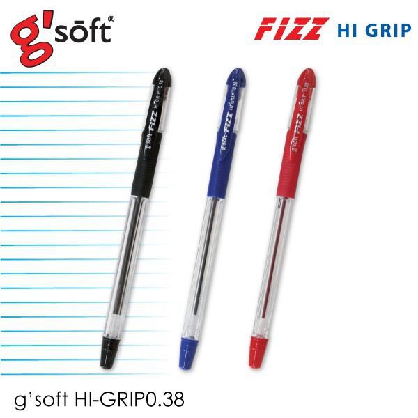 ไฮไลท์ลบได้ ปากกาไฮไลท์ ปากกา ปากกาลูกลื่น G’Soft รุ่น Fizz Hi-Grip