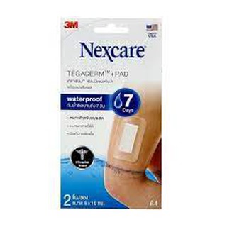 3M Nexcare Tegaderm A4 6x10cm แผ่นฟิล์มกันน้ำ ซอง 2 ชิ้น