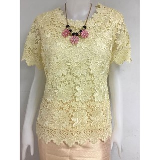 เสื้อลูกไม้ เกรดพรีเมี่ยม Size 38-52
